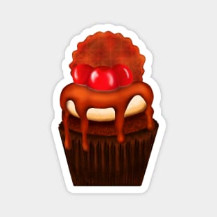 Waffle cupcake Magnet