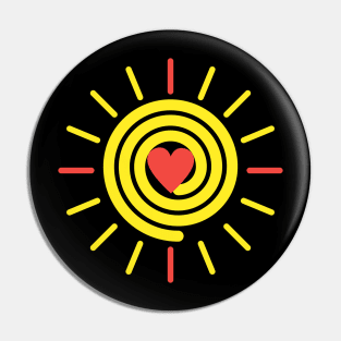 Heart-Sun 2 Pin