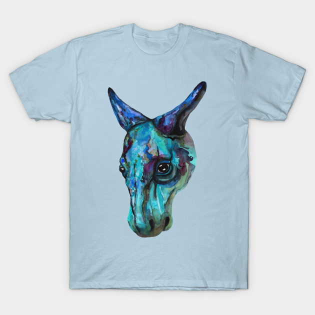 Disover Blue cow watercolor skull - Skulls - T-Shirt