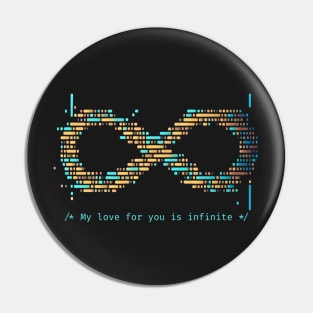 My love for you is infinite - V2 Pin