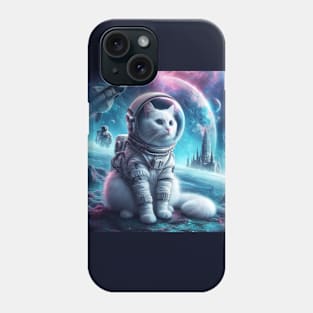 Space cat, cat astronaut Phone Case