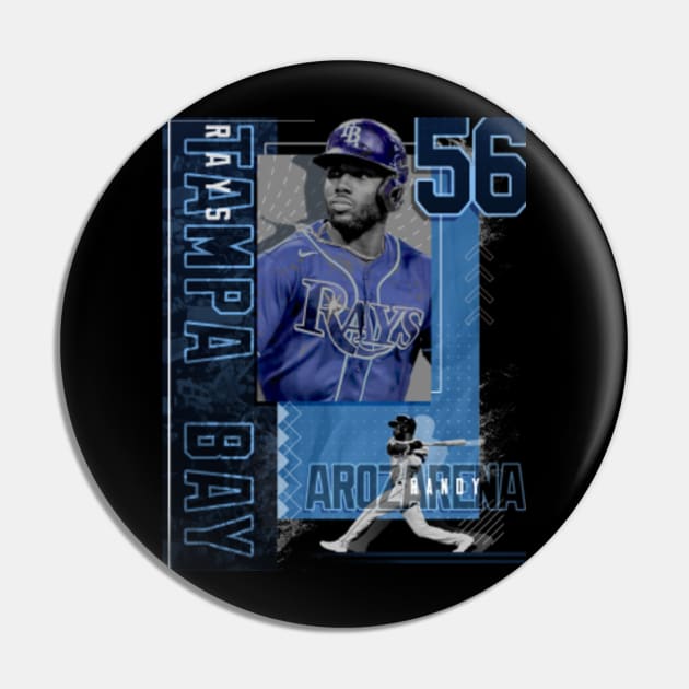 Randy Arozarena Baseball Paper Poster Rays 2 - Randy Arozarena - Pin