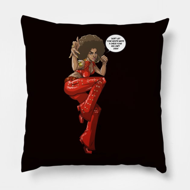 Foxxy Brown Pillow by drdre74