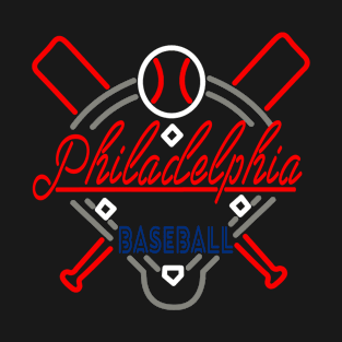 Neon Philadelphia Baseball T-Shirt