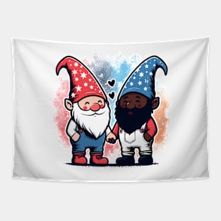 Cute Gnome America Patriotic Whitey Melanin Gay Pride Month Tapestry