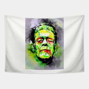 Watercolor Frankenstein Monster Tapestry