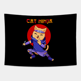 Cat Ninja Tapestry