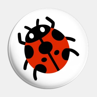 Ladybug Emoticon Pin