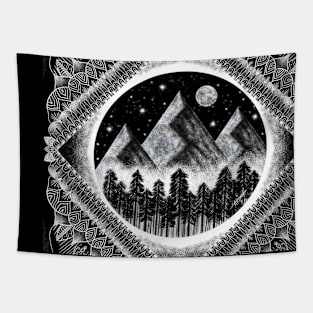 Touch the Mountains Tapestry
