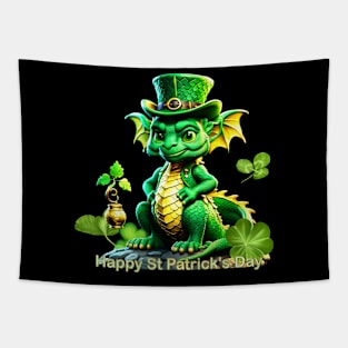 Cute St. Patrick’s Day dragon Tapestry