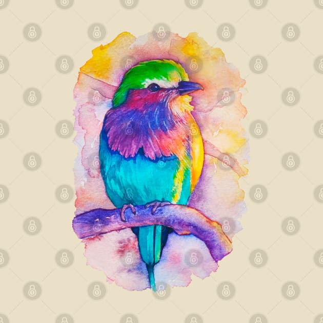 The watercolor bird by LilianaTikage