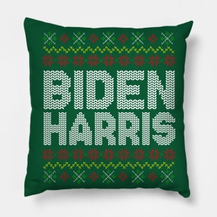 Vote Joe Biden Kamala Harris 2020 Ugly Christmas Sweater Pillow