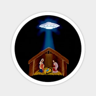 Nativity Manger UFO Magnet