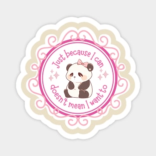 Sad Panda Magnet