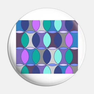 Abstract Cool Color Circles Pin