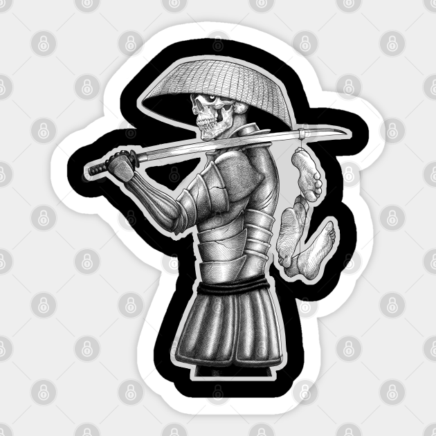 Samurai Skull Ronin Ronin Samurai Aufkleber Teepublic De Samurai Skull Ronin Ronin Samurai Aufkleber Teepublic De