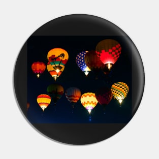 Dawn flight at the balloon fiesta Pin