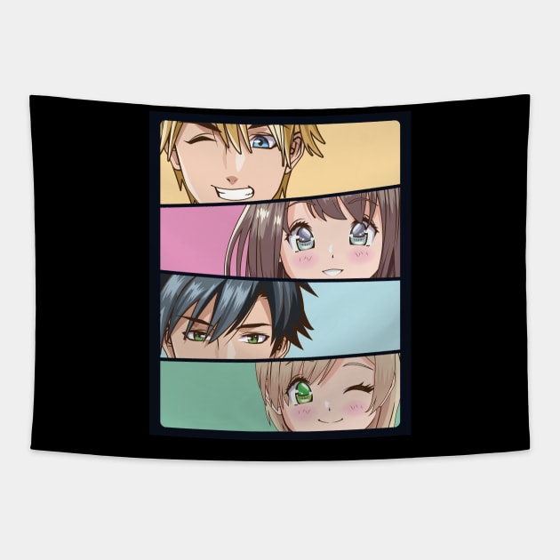 Cool Anime Manga Japanese design Tapestry by Anonic