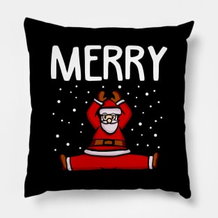 Yoga Funny Christmas Sweater Pillow