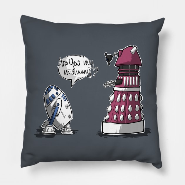 Are you my mummy? - PLAIN color Pillow by ArryDesign