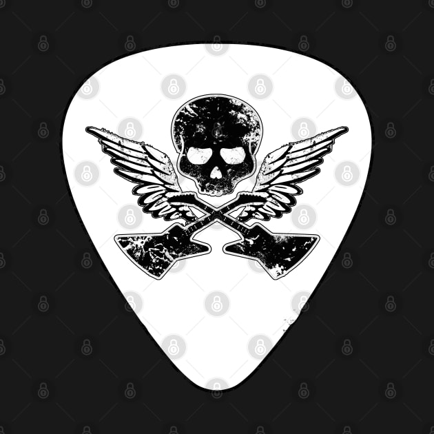Skull Guitar Pick by Scar