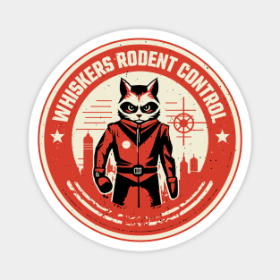 Whiskers Rodent Control - Retro Vintage Pest Control Logo - WTF Magnet