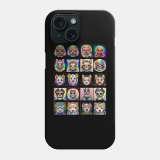 Funny Dog Astronauts sci-fi portraites Series 1 Phone Case