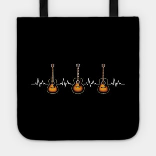 Heartbeat Sunburst Acoustic Guitars Tote