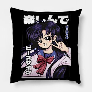 Kawaii Schoolgirl Charms Pillow