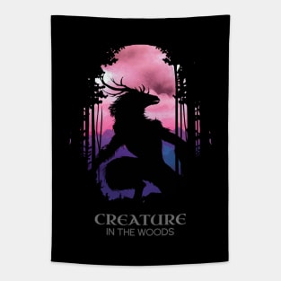 Vintage Creature in the Woods Tapestry