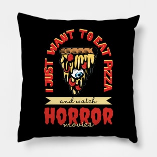 Pizza and Horror Pillow