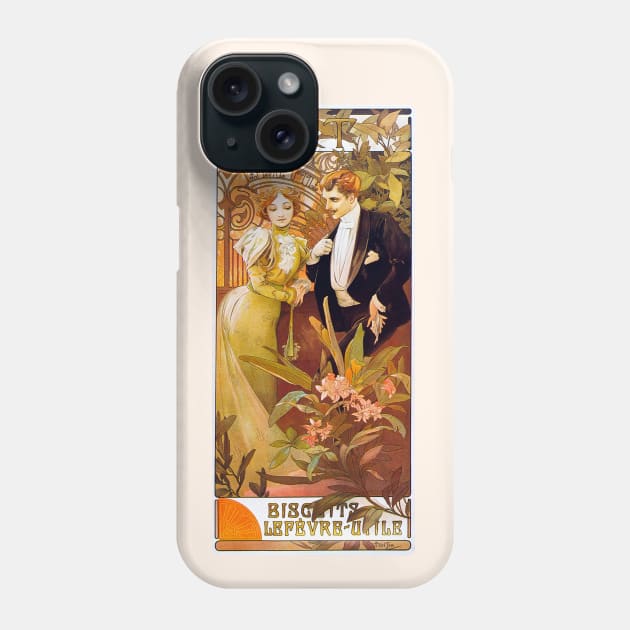 Flirt Lefevre Utile (1895) Phone Case by WAITE-SMITH VINTAGE ART