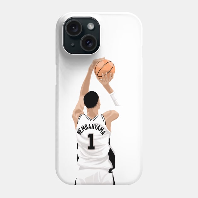 Victor Wembanyama Spurs Phone Case by knnthmrctn