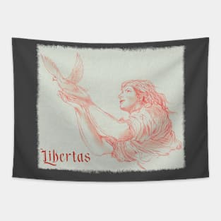 Libertas freedom illustration Tapestry