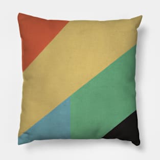 Abstract retro futuristic illustration Pillow