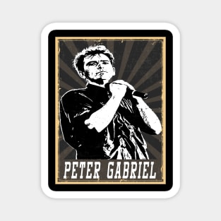 80s Style Peter Gabriel Magnet