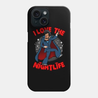 Funny 70's Retro Halloween Disco Dracula Vampire Meme Phone Case