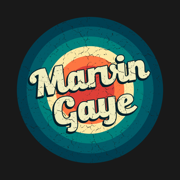 Graphic Marvin Name Retro Vintage Circle by Mysterious Astral City