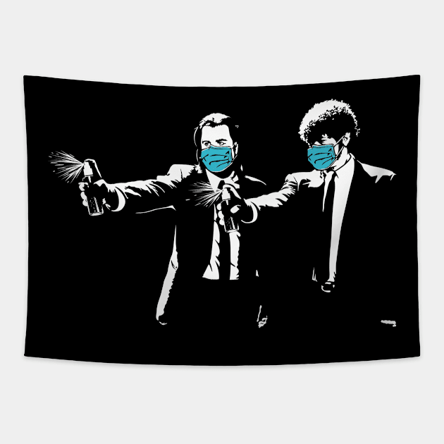 Covid Fiction Spray Tapestry by Olipop