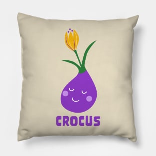 Happy Crocus Pillow