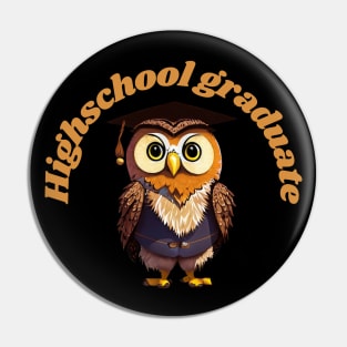 Highschool gradute owl Pin