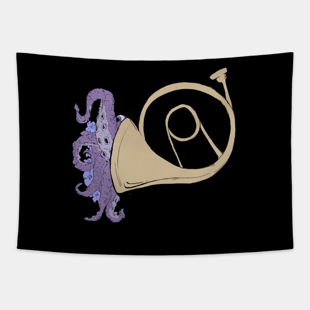 trumpet Tapestry by inkpocket