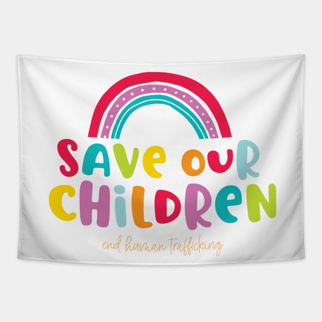 Save Our Children Tapestry by Cat Bone Design