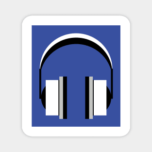 Headphones in dazzling blue Magnet