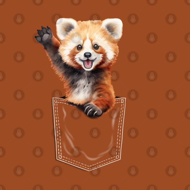 Pocket animals red panda by Violet77 Studio