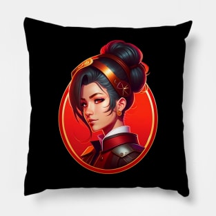 Beautiful steampunk anime girl Pillow