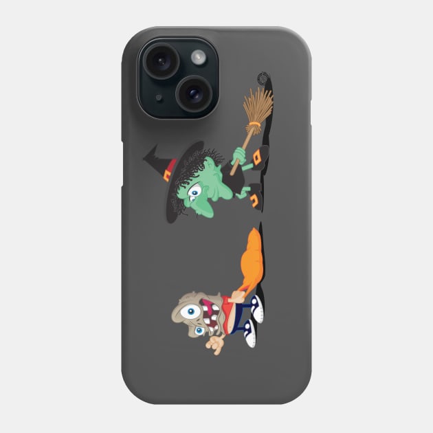 Trick or Treat Witch Phone Case by Goin Ape Studios