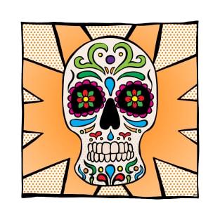 Sugar Skull - Orange T-Shirt