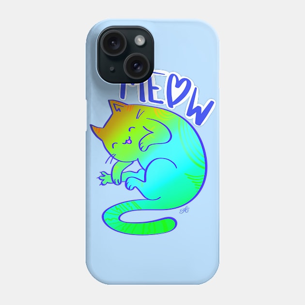 Cat’s Meow Phone Case by Toni Tees