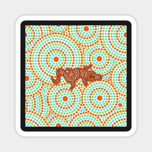 Awesome Aboriginal Dot Art Magnet